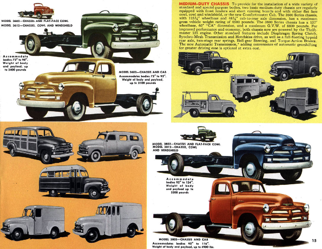 1954 Chevrolet Trucks Brochure Page 37